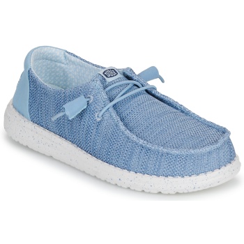 slip on heydude wendy stretch sox blue