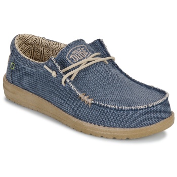 slip on heydude wally braided blue night