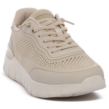 xαμηλά sneakers grunland beige k2sace |