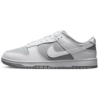 sneakers nike dunk low retro white grey