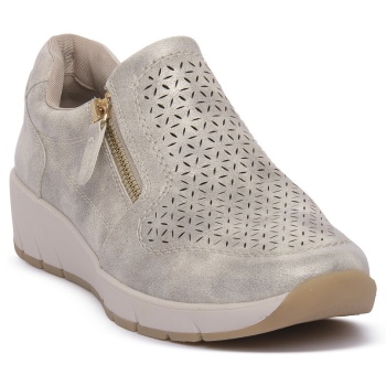 xαμηλά sneakers jana beige gold |