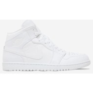  ψηλά sneakers nike jordan brand air jordan 1 mid `triple white` |