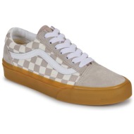  xαμηλά sneakers vans old skool gum check mushroom