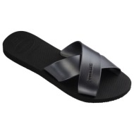  σανδάλια χωρίς τακούνι havaianas aqua metallic