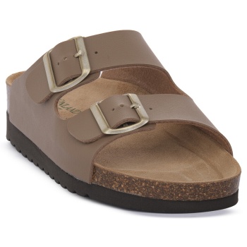 σανδάλια χωρίς τακούνι grunland moka