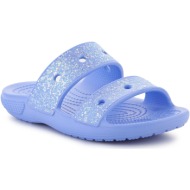  σανδάλια χωρίς τακούνι crocs classic glitter sandal kids moon jelly 207788-5q6 |