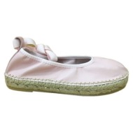  σανδάλια χωρίς τακούνι yowas alpargata piel piso esparto rosa |