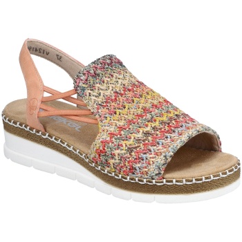 σανδάλια με πλατφόρμα rieker v1241 |