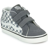  ψηλά sneakers vans sk8-mid reissue v geo check pewter