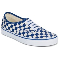  xαμηλά sneakers vans authentic amq - primary check true blue/white