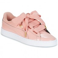  xαμηλά sneakers puma basket heart patent w`s