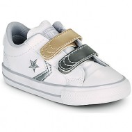  xαμηλά sneakers converse star player 2v metallic leather ox στελεχοσ: δέρμα & επενδυση: ύφασμα & εσ.
