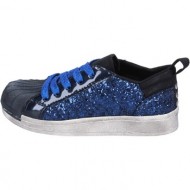  xαμηλά sneakers holalà sneakers blu glitter vernice bt330