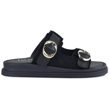 δερμάτινο μαύρο σανδάλι harris 386-1189 σε προσφορά