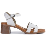  δερμάτινο μπεζ πέδιλο oh my sandals 5611