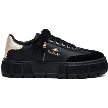 replay μαύρο sneaker paulette state σε προσφορά