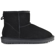  μαυρο χαμηλό δερμάτινο australian boot kelara 41202