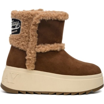 replay καφέ snow boot vixxi hair σε προσφορά