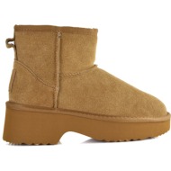  καμελ δερμάτινο australian boot kelara 51302