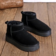  μαυρο δίπατο δερμάτινο australian boot izy 1924