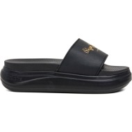  pepe jeans μαύρη σαγιονάρα pls700001