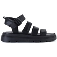  δερμάτινο μαύρο σανδάλι lady ld555