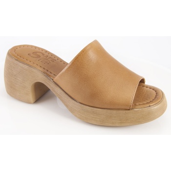 κωδικός 1407 - δερμάτινο γυναικείο mule