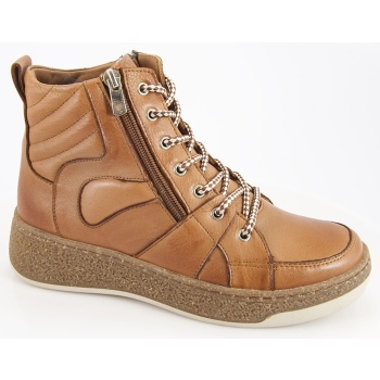 γυναικείο δερμάτινο ανατομικό μποτάκι