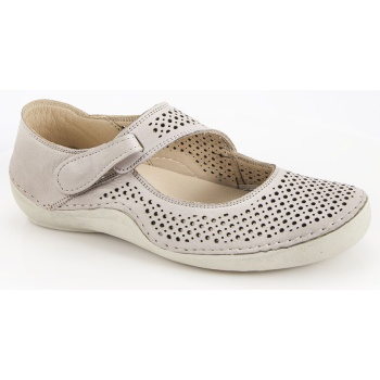 γυναικεία δερμάτινη ανατομική μπαλαρίνα