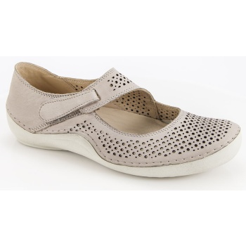 γυναικεία δερμάτινη ανατομική μπαλαρίνα