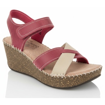 γυναικεία ανατομική δερμάτινη πλατφόρμα σε προσφορά