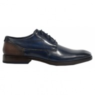  ανδρικά παπούτσια bugatti 311-aem01-1000 4100 dark blue μπλε δέρμα