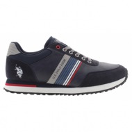  ανδρικά sneakers u.s.polo assn xirio001c-dbl001 eco leather-textile μπλε