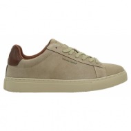  ανδρικά sneakers renato garini 408-700 μπεζ καστορι καφε χ23 torino-408 beige suede sx079/dk tan/bei