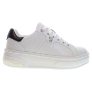  γυναικεία sneakers u.s.polo assn asuka001a whi-blk01 eco leather λευκο