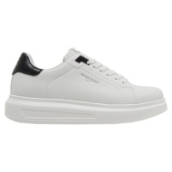  ανδρικά sneakers renato garini 710-700 λευκο μαυρο κροκο marcello-711 white/black croco/white outsol