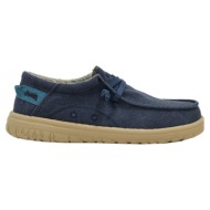  ανδρικά μοκασίνια jeep jm41051a samoa wallabee 016 navy μπλε