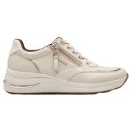  γυναικεία sneakers tamaris comfort 8-83715-43 411 μπεζ δέρμα