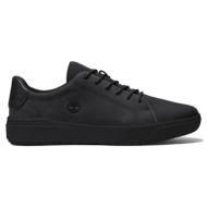  ανδρικά sneakers timberland tb 0a5s8r 015 seneca bay low lace sneaker jet black μαύρο δέρμα nubuk