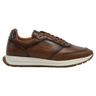  ανδρικά sneakers boss ab230 cognac contador ταμπά δέρμα