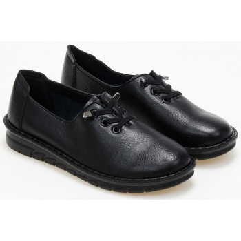 loafers με ελαστικά κορδόνια - μαύρο