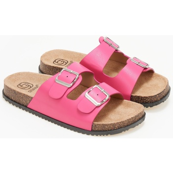 παντόφλες με δύο τόκες - φούξια