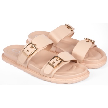 slides με ρυθμιζόμενα λουράκια - nude