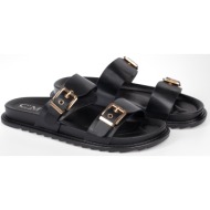  slides με ρυθμιζόμενα λουράκια - μαύρο