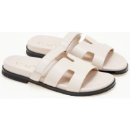  ανοιχτά σανδάλια flatform - μπεζ