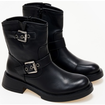 biker boots με αγκράφες - μαύρο