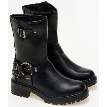 biker boots με μεταλλικές λεπτομέρειες