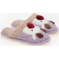  παντόφλες ταρανδάκια - μωβ