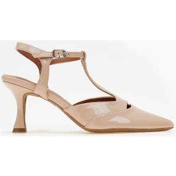 μυτερές εξώφτερνες γόβες με μπαρέτα 