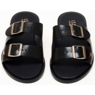  σανδάλια ελληνικής κατασκευής με ρυθμιζόμενα ζωνάκια - μαύρο